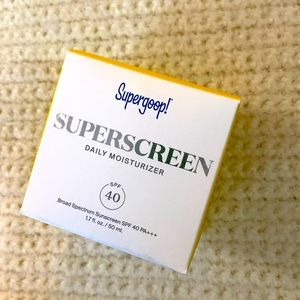 New Superscreen Rich Hydrating Cream SPF 40 Moisturizer Face Sunscreen